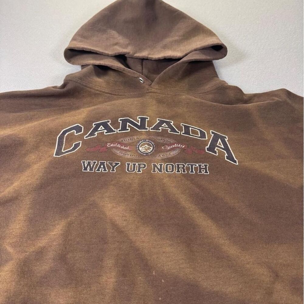 Jerzees Men's Brown and Tan Hoodie